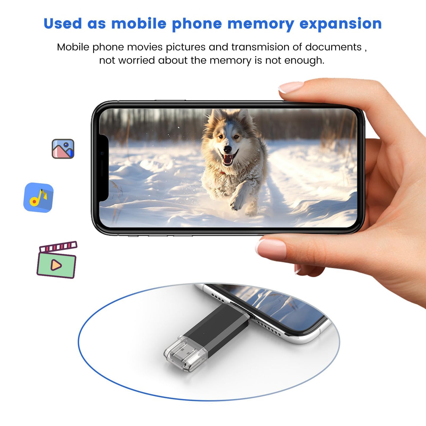 Type C 256GB USB C Flash-Laufwerk Dual 2-in-1 USB C USB-Stick USB 3.0/3.2 Gen1 USB C Laufwerk 256 GB USB-C Speicherstick mit LED-Anzeige für einfache Datenfreigabe zwischen PC und Android-Smartphones
