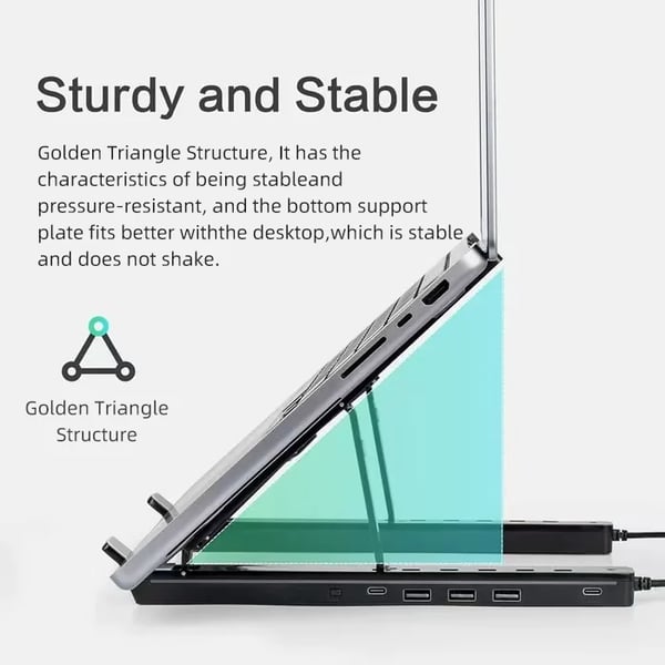 2024 Newest 4 IN 1 Expansion dock usb desktop laptop holder
