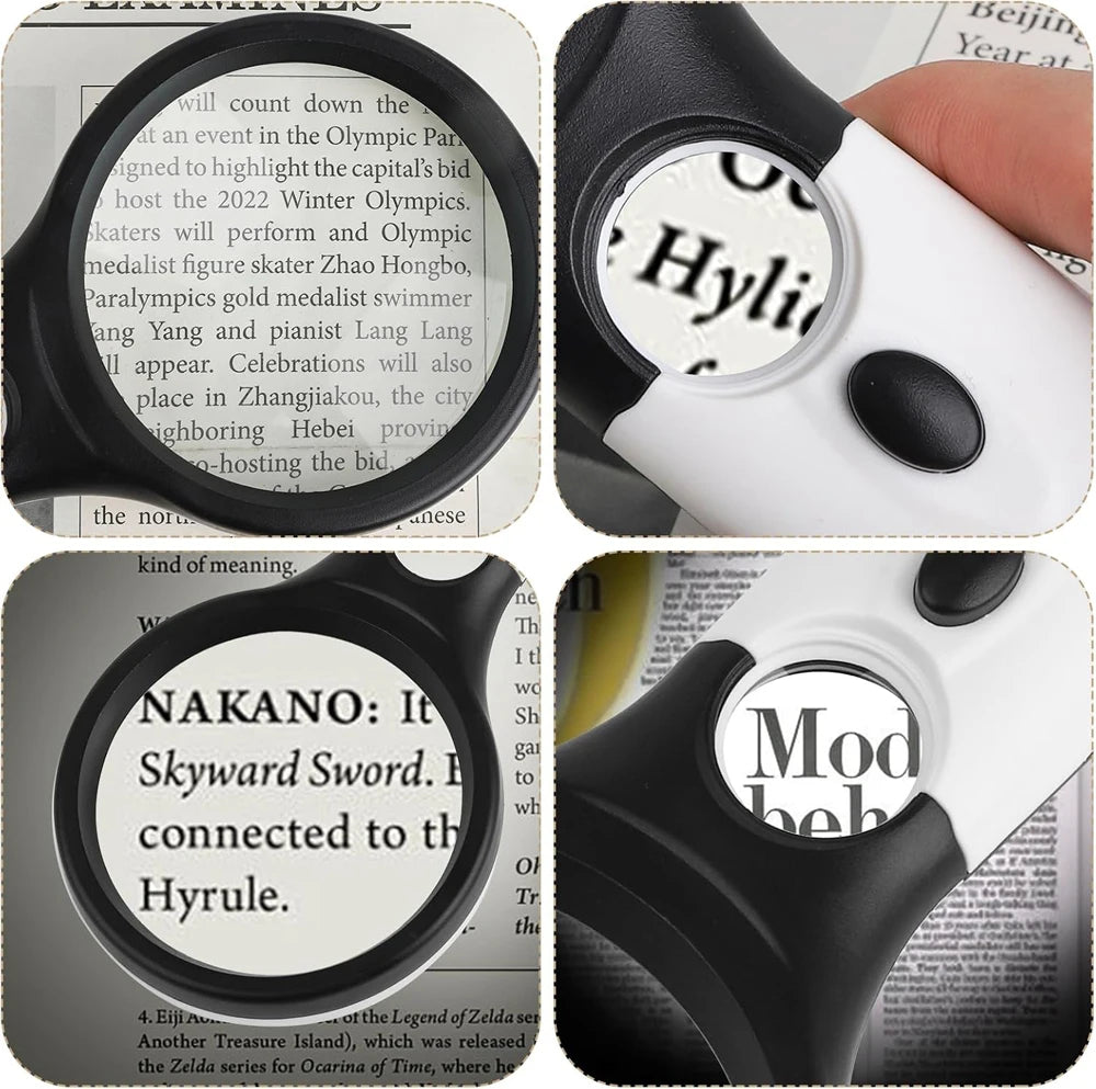 45X Professional LED Light Magnifying Glass