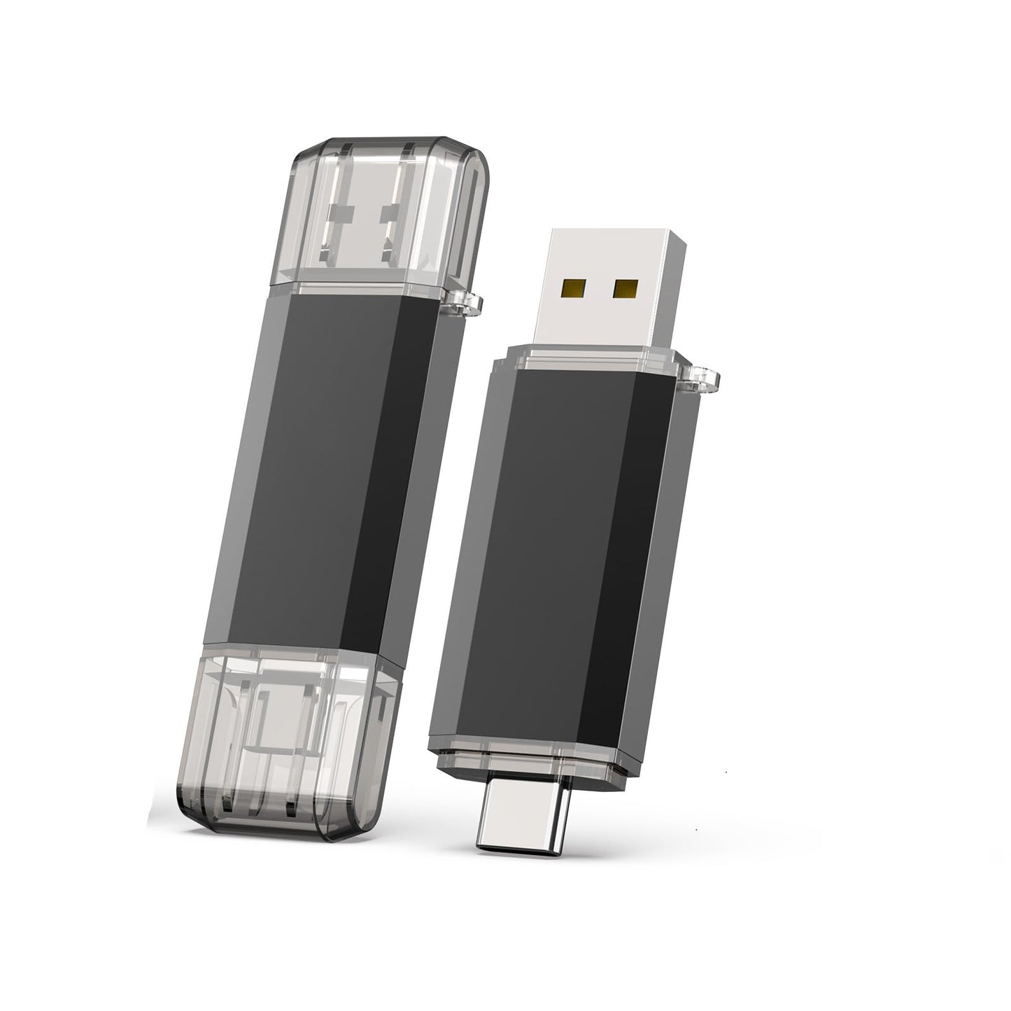 Type C 256GB USB C Flash-Laufwerk Dual 2-in-1 USB C USB-Stick USB 3.0/3.2 Gen1 USB C Laufwerk 256 GB USB-C Speicherstick mit LED-Anzeige für einfache Datenfreigabe zwischen PC und Android-Smartphones