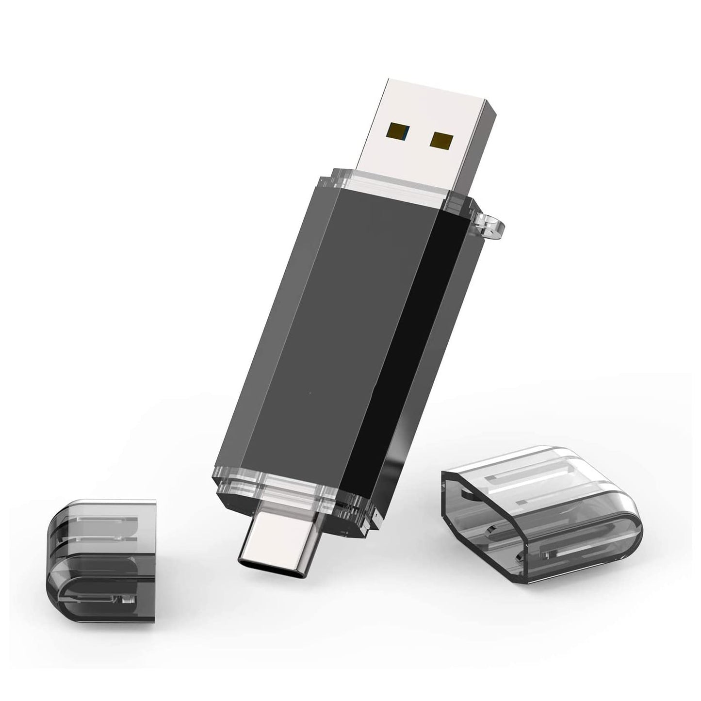 Type C 256GB USB C Flash-Laufwerk Dual 2-in-1 USB C USB-Stick USB 3.0/3.2 Gen1 USB C Laufwerk 256 GB USB-C Speicherstick mit LED-Anzeige für einfache Datenfreigabe zwischen PC und Android-Smartphones