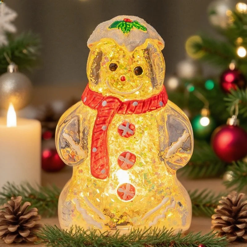 New Christmas Shining Gingerbread man LED Lights Ornaments