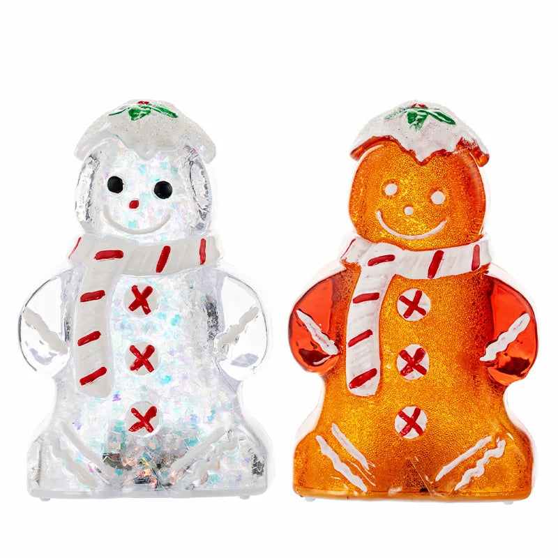 New Christmas Shining Gingerbread man LED Lights Ornaments