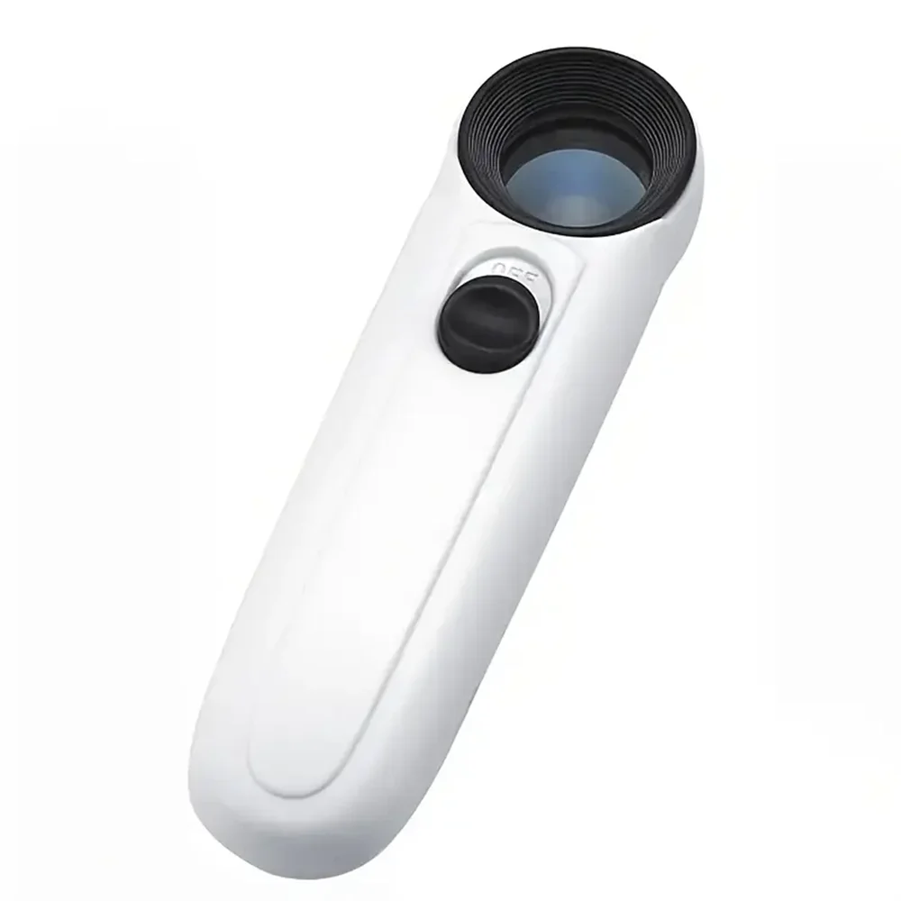 40X Handheld Magnifier With Two LED Lights Identification