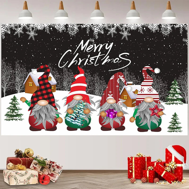 2024 Christmas Background Decorations