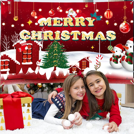 2024 Christmas Background Decorations