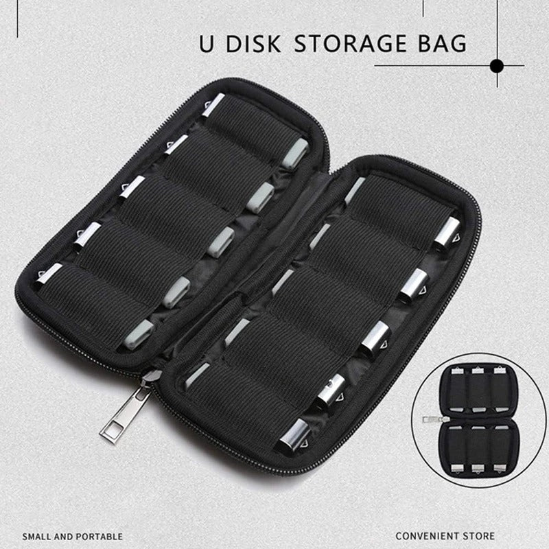 2024 Newest Portable USB Flash Drive Case Storage Box