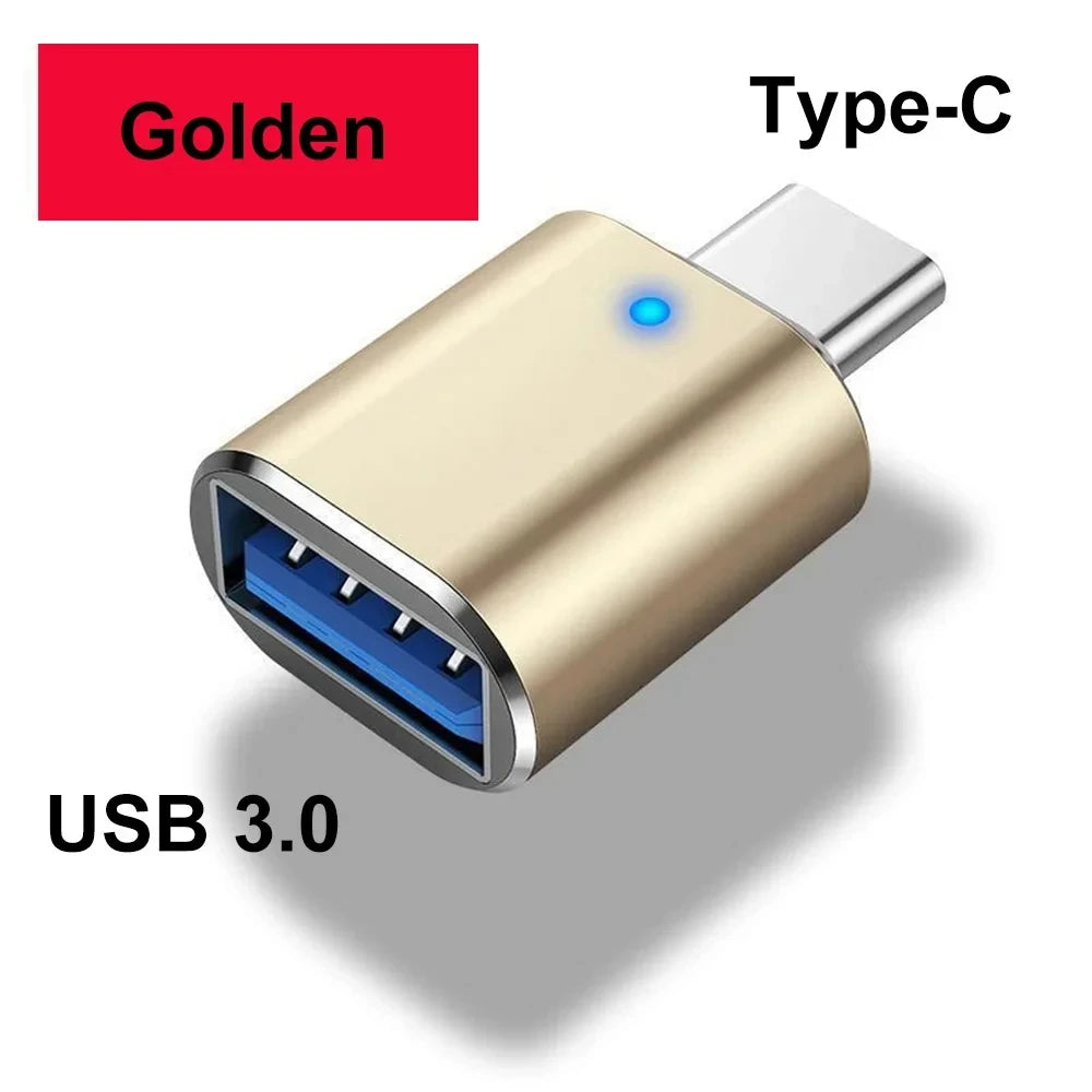 1/2/3Pcs USB 3.0 Type-C OTG Adapter Type C USB C Male To USB Female Converter For Macbook Xiaomi Samsung S21 OTG Connector