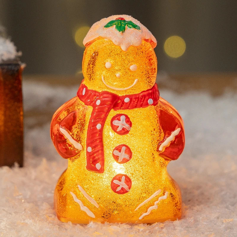 New Christmas Shining Gingerbread man  LED Lights Ornaments