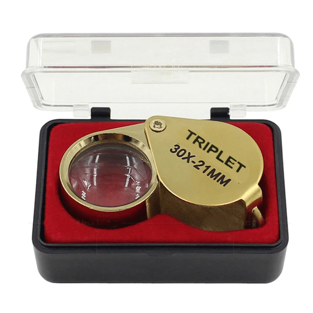 30X Folding Jewelry Loupe Portable Magnifying Glass