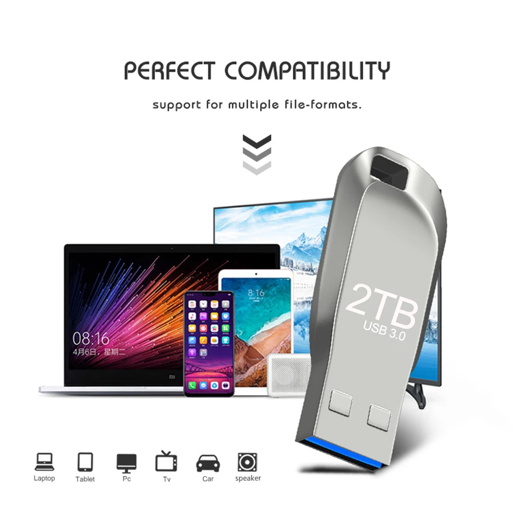 Metal USB 3.0 2TB Pen Drive USB Flash Drive