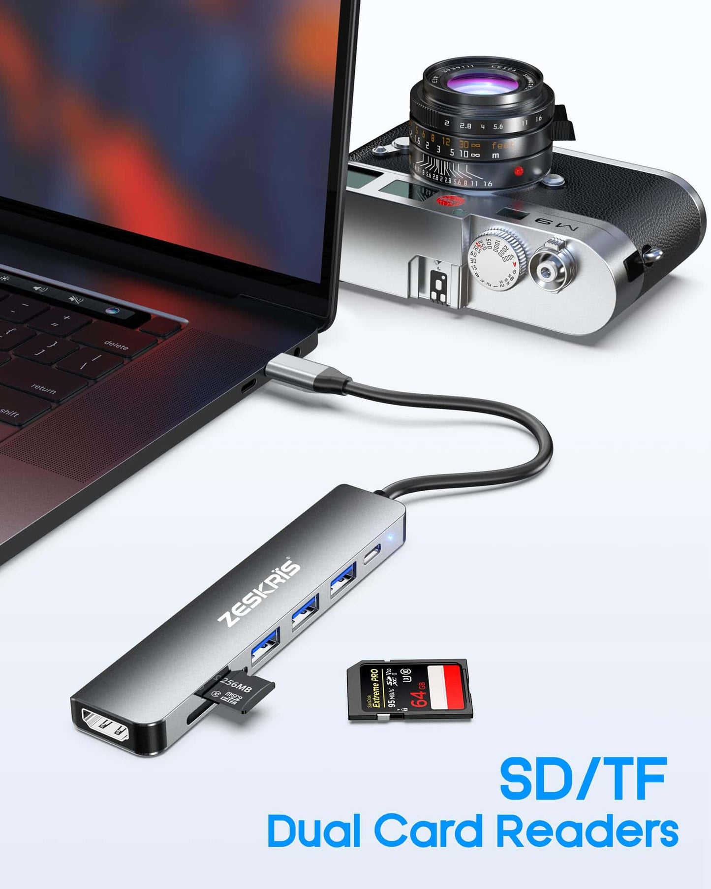 7-in-1 ZESKRIS USB C Hub with 4K HDMI